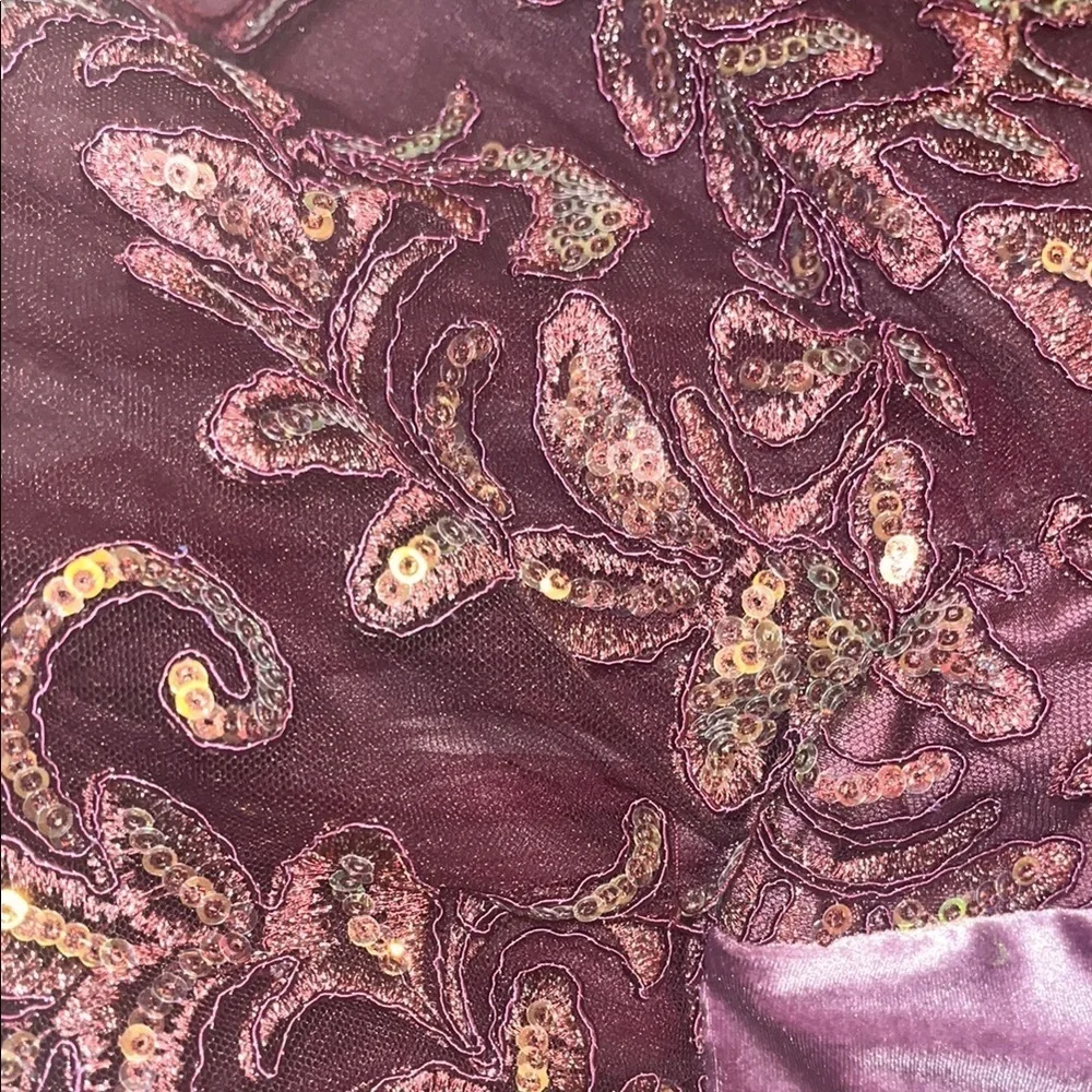 Weissman Kids Purple Sequin ballet Costume Dress size large